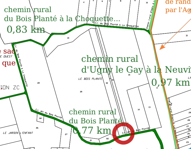 plan du chemin