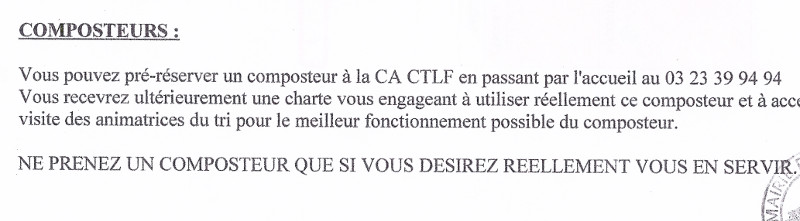 extrait lettre de Mme la Maire