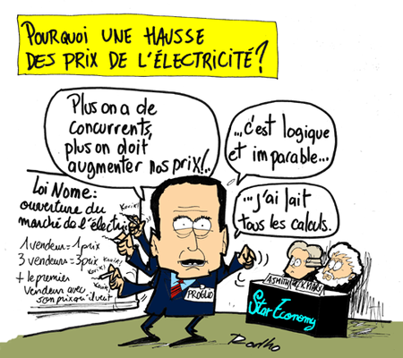 dessin humouristique sur edf