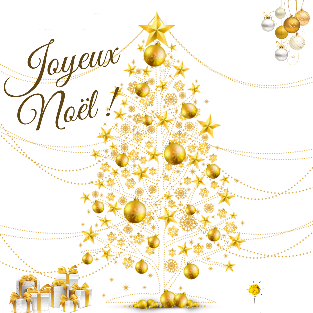 sapin de noël avec joyeux noël